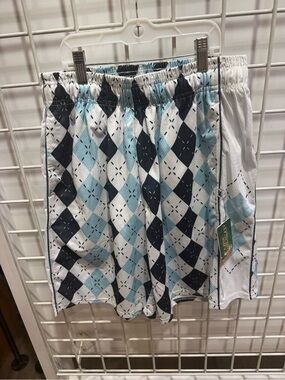 Flow Society Men's Argyle Print Lacrosse Shorts -